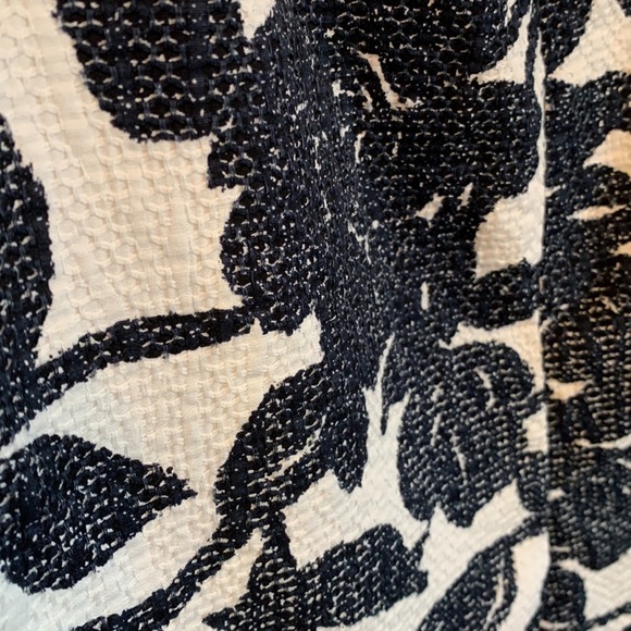 Ann Taylor Floral Tweed Black and White Skirt - Picture 5 of 8